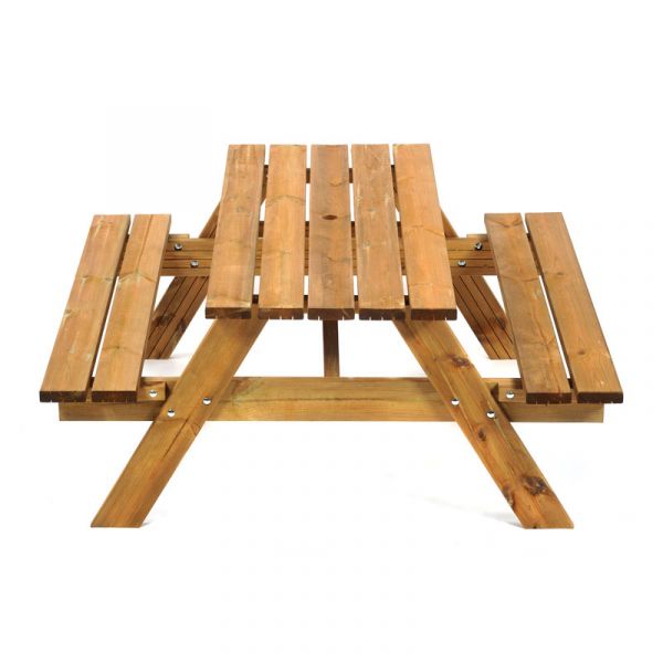 Keswick Picnic Bench - 6 Person A Frame Pub Bench - Durable Treated Scandinavian Pine - Foldable Seats