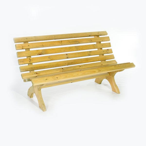 Lilly Garden Bench - Wooden Garden Bench - Durable Pine Design 3 Person - Egonomic Seating