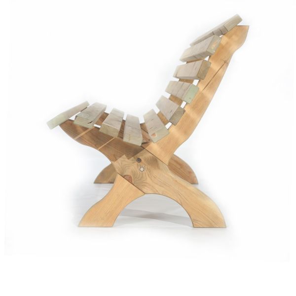 Lilly Garden Bench - Wooden Garden Bench - Durable Pine Design 3 Person - Egonomic Seating