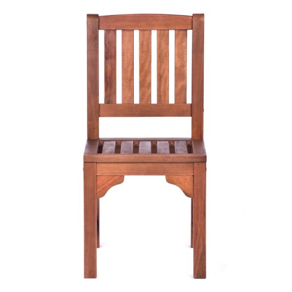 Premium Devon Hardwood Round Pedestal Table and 2 Side Chairs