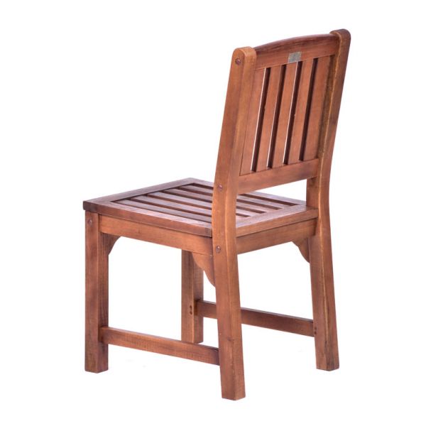Premium Devon Hardwood Round Pedestal Table and 2 Side Chairs