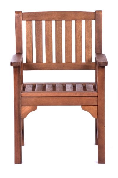 Melton Hardwood Set - Round Pedestal Table 2 Arm Chairs - Durable Commercial Set
