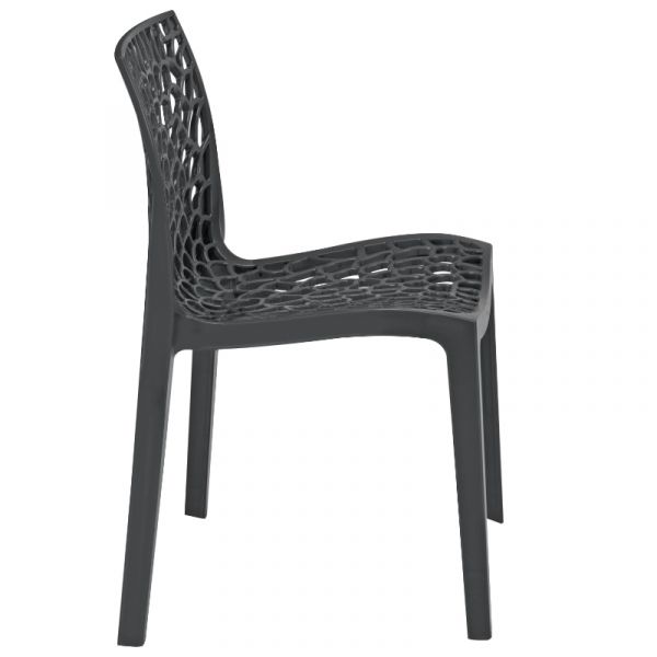 Neptune Side Chair - High Quality Polypropylene - Restaurant / Café - Anthracite
