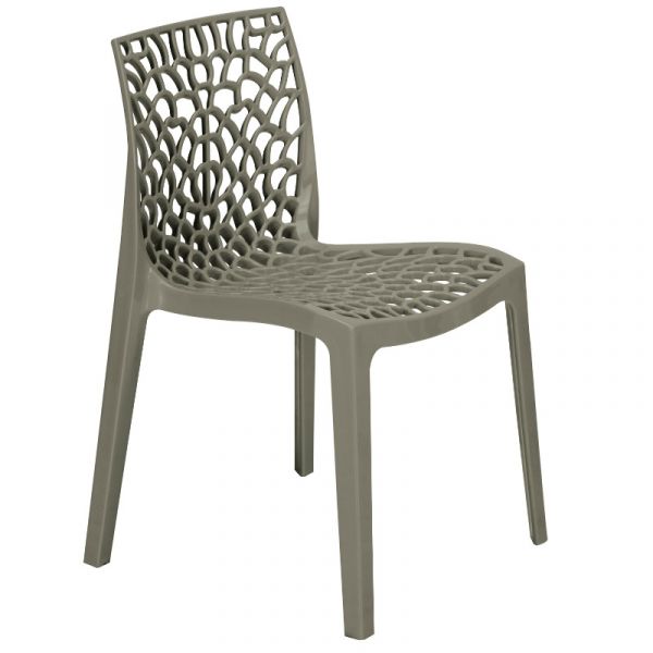 Neptune Side Chair - High Quality Polypropylene - Restaurant / Café - Grey