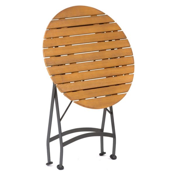 Newark Folding Table - Round 65cm Diameter - Space Saving High Quality Furniture