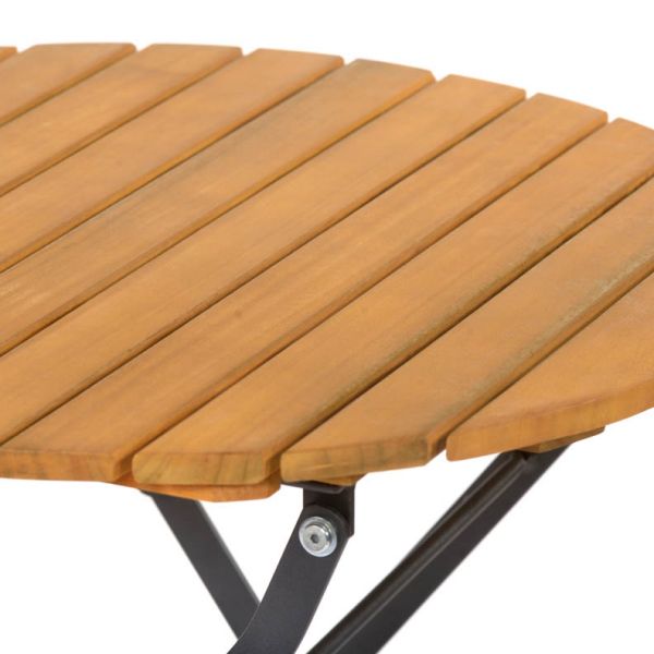 Newark Folding Table - Round 65cm Diameter - Space Saving High Quality Furniture