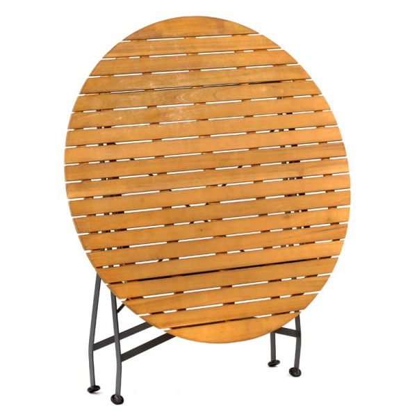 Newark Folding Dining Table - Round Table 110cm Diameter - Space Saving High Quality Furniture