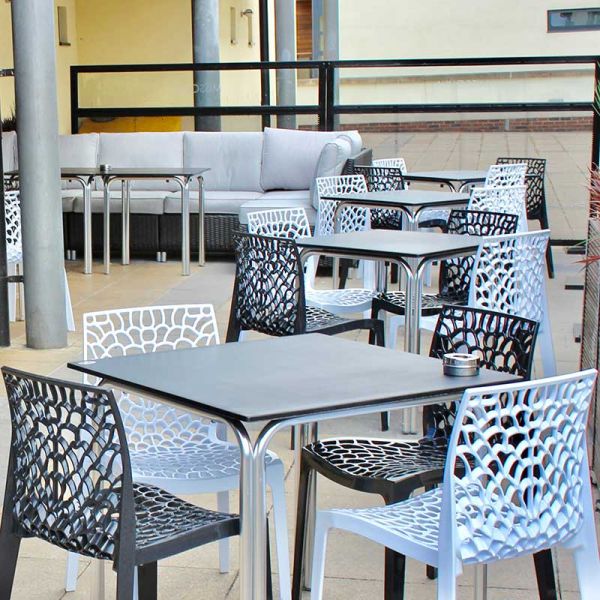 Neptune Side Chair - High Quality Polypropylene - Restaurant / Café - White