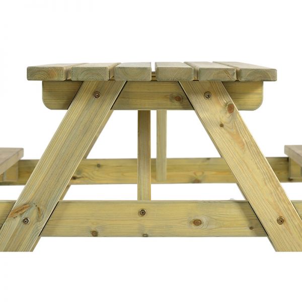 Chester Picnic Table - A Frame Pub Bench - 6 Person Garden Table - Green Pine -  FSC®