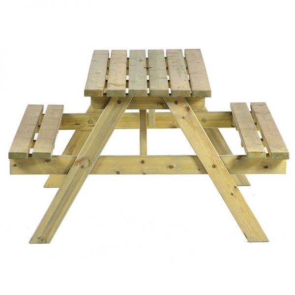 Chester Picnic Table - A Frame Pub Bench - 6 Person Garden Table - Green Pine -  FSC®