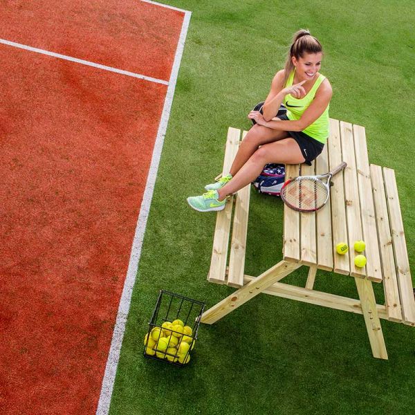 Chester Picnic Table - A Frame Pub Bench - 6 Person Garden Table - Green Pine -  FSC®