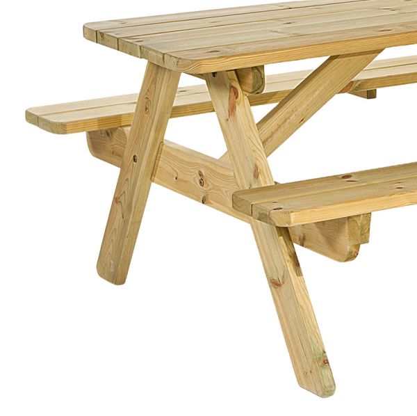 Jersey 8 Seat Dip Treated Pine Picnic Table 180cm - Green Pine -  FSC®