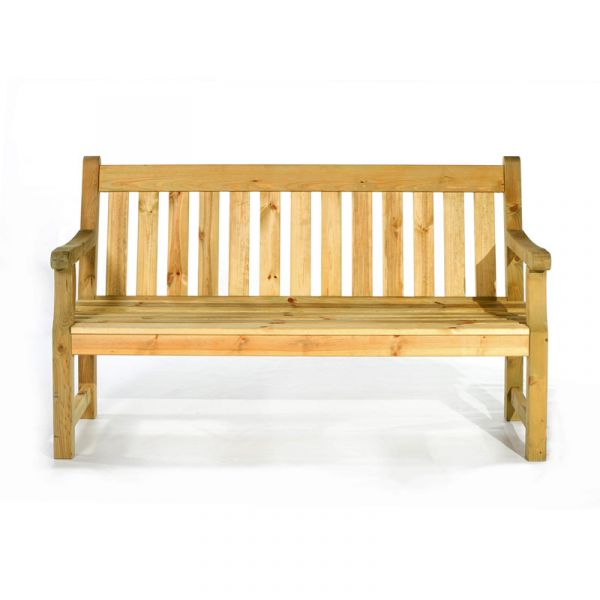 Darwin Park Bench – Durable Heavy Duty Garden Seat – 3 Person Suitable - 150cm Length - Green Pine