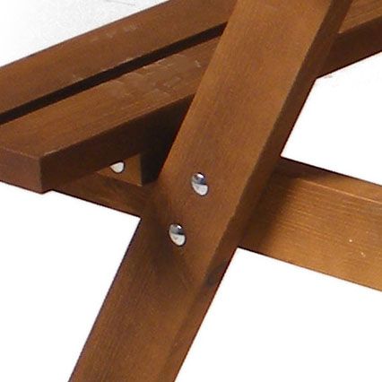 Durham Picnic Table – Durable A Frame Pub Table – Suitable for 6 People 1.5M Length - Brown