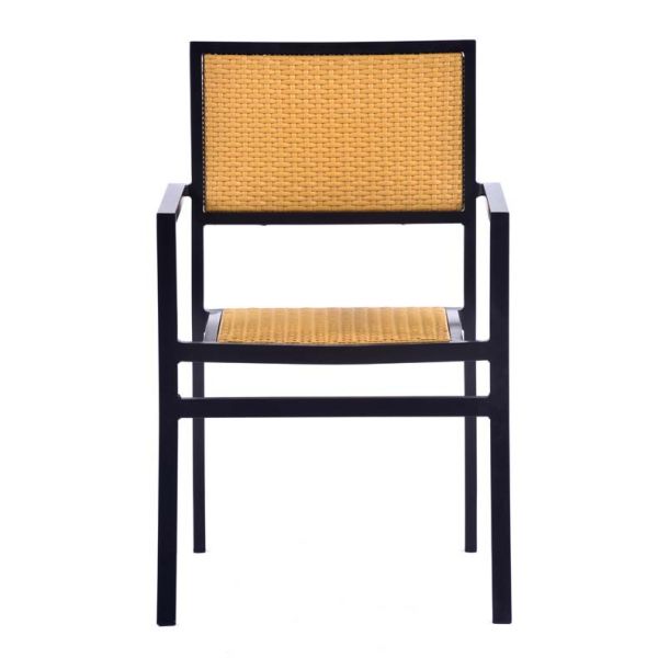 Oxford Rattan Arm Chair - Teak Look