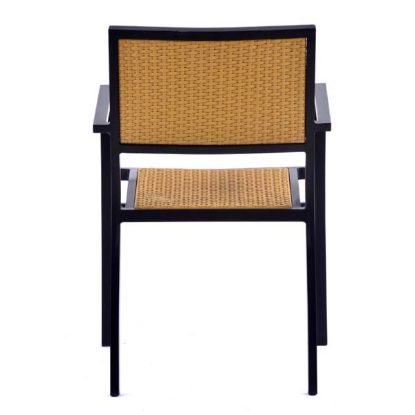 Oxford Rattan Arm Chair - Teak Look