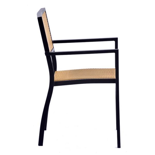 Oxford Rattan Arm Chair - Teak Look