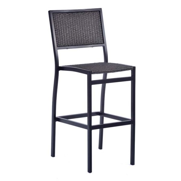 Oxford Rattan Bar Chair - Grey