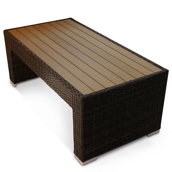 Classic Rattan Coffee Table - Plaswood Top