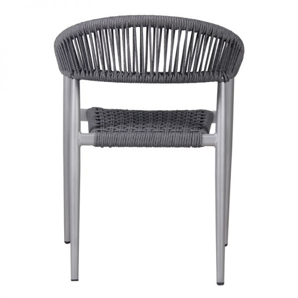 Rope Weave Arm Chair - Light Grey