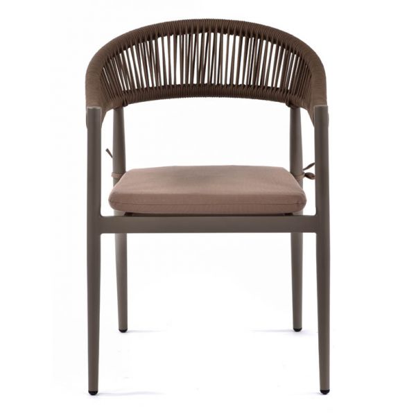 Rope Weave Arm Chair - Taupe