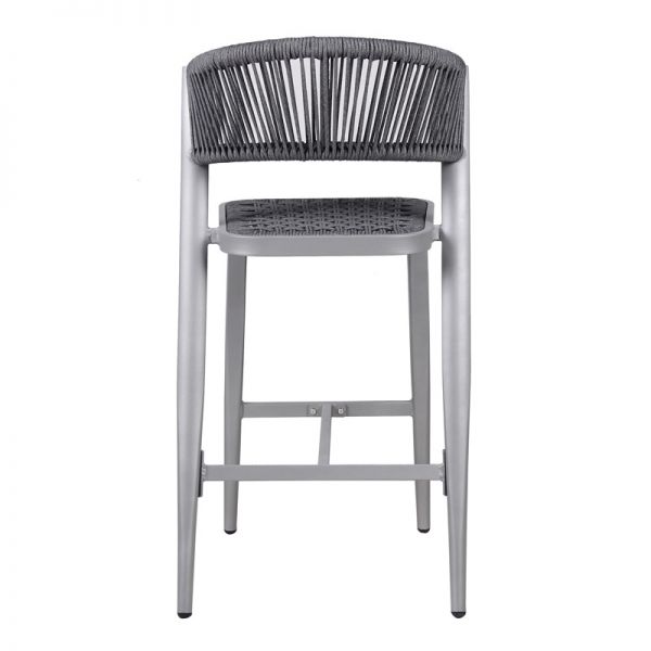 Rope Weave Bar Chair - Light Grey