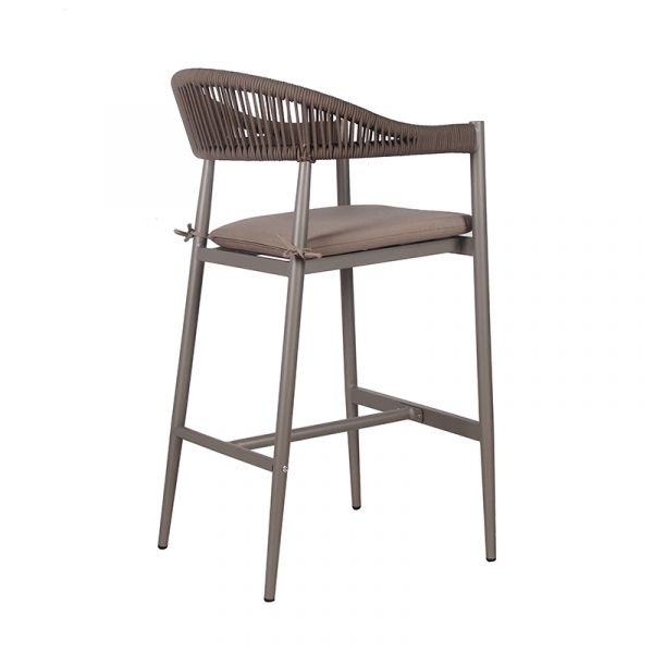 Rope Weave Bar Chair - Taupe