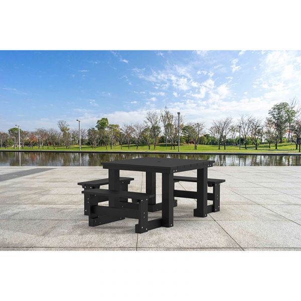 Eco Big 8 Square Wheelchair Access Picnic Table 185cm