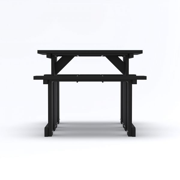 Eco Charlie Mid-Height Walk-In 4 Seat Recycled Plastic Picnic Table 120cm