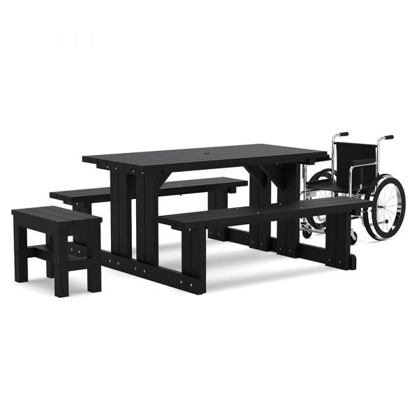 Eco Charlie Walk-In 6 Seat Picnic Table 150cm