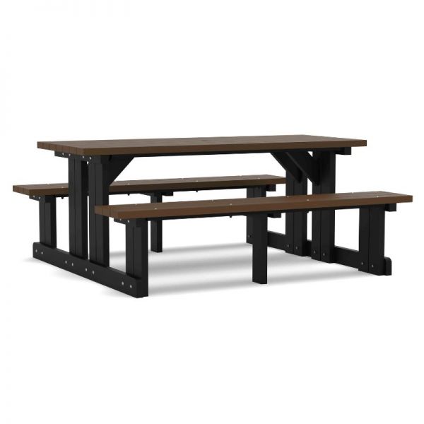 Eco Charlie Walk-In 8 Seat Recycled Plastic Picnic Table 180cm