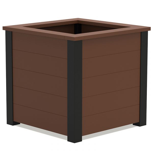 Eco Calvin Planter Large 82.5 x 82.5 x 80cm Brown