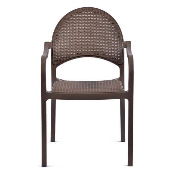 Polypropylene Arm Chair - Taupe