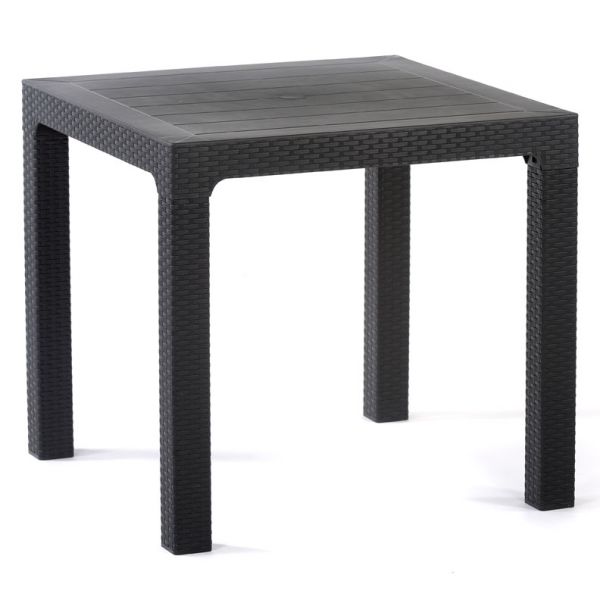 Madrid Rattan Effect Polypropylene 80cm Square Dining Table