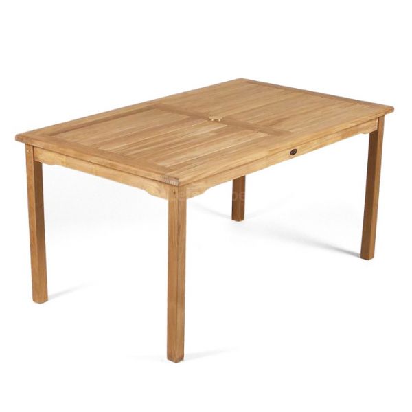 Warwick Great Rectangle Dining Table - 150 x 90cm - Grade A Teak - Flat Packed