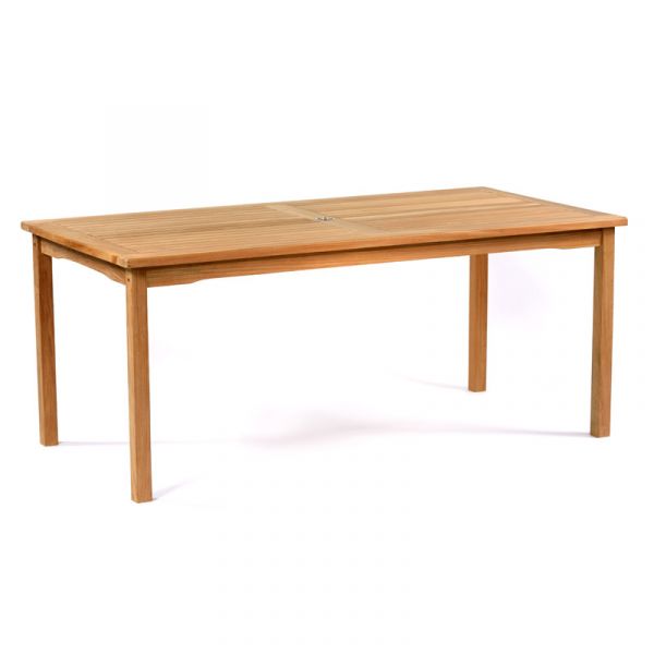 Benson Large Rectangle Table - 180 x 90cm - Grade A Teak - Flat Packed