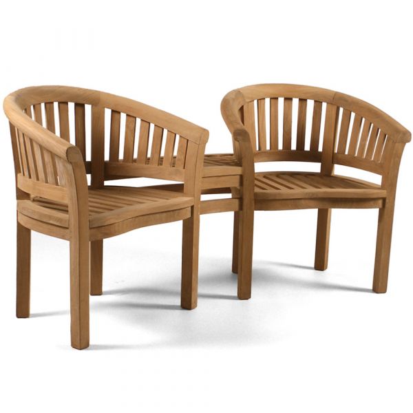 Windsor Companion / Love Seat Teak Bench - Grade A Garden Teak   - 170cm Length - 2 Person Classic Design