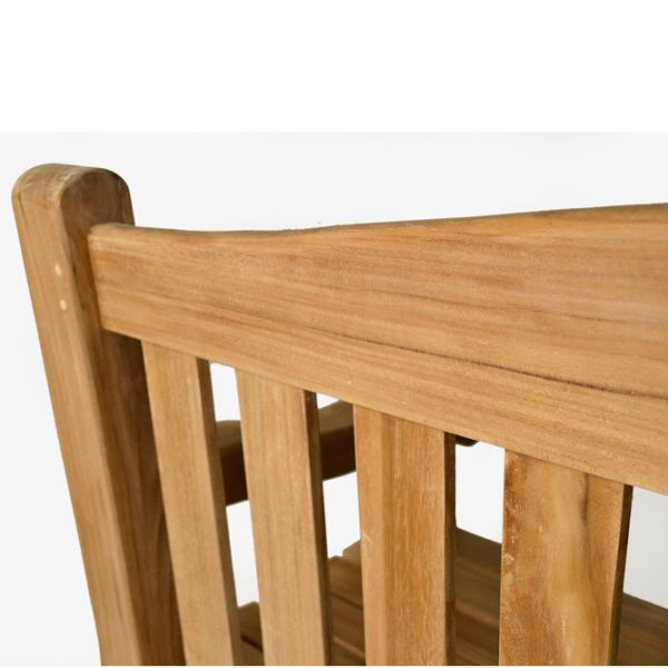 Oxford Teak Bench - Grade A Teak Garden Seat - 150cm Length - 3 Person Classic Design