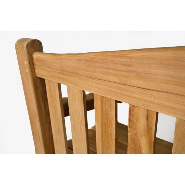 Oxford Teak Bench - Grade A Teak Garden Seat - 180cm Length - 4 Person Classic Design