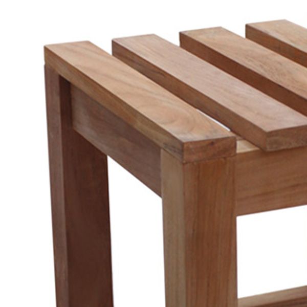Warwick Low Stool - Grade A Teak - High Quality Indoor / Outdoor Seat - Flat Packed