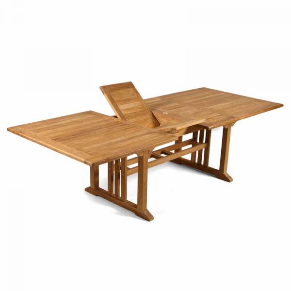 Berrington Extendable Rectangle Table - 270cm Length Opened - Grade A Teak - Flat Packed