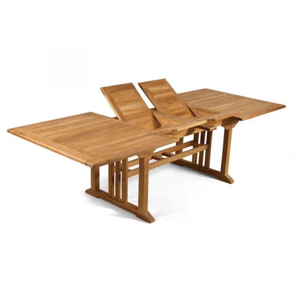 Berrington Extendable Rectangle Table - 270cm Length Opened - Grade A Teak - Flat Packed