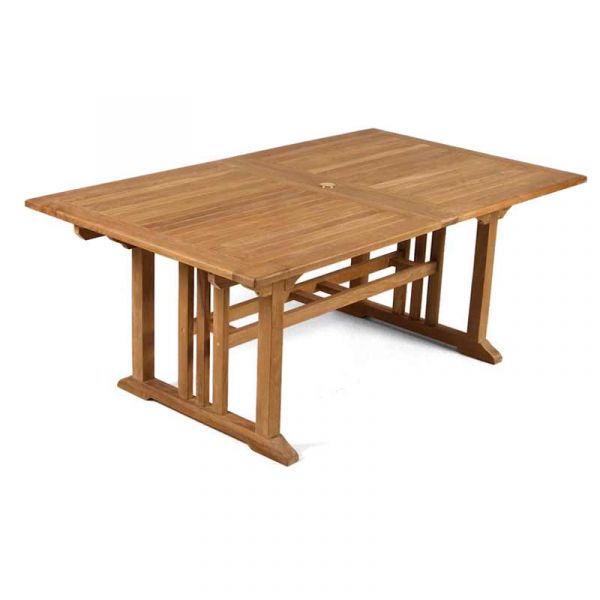 Berrington Grade A Teak Rectangle 8 Seat Dining Set With 6 Side Chairs & 2 Arm Chairs - 270cm Extendable Table