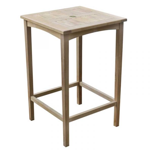 Warwick Square Bar Table - 70 x 70cm Grade A Teak - Flat Packed