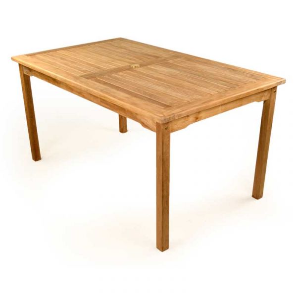 Warwick Great Rectangle Dining Table - 150 x 90cm - Grade A Teak - Flat Packed