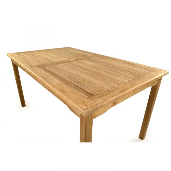 Warwick Great Rectangle Dining Table - 150 x 90cm - Grade A Teak - Flat Packed