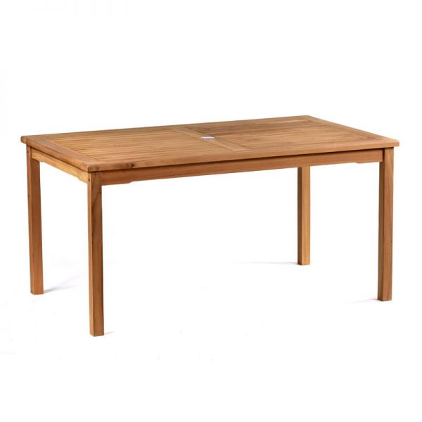 Warwick Great Rectangle Dining Table - 150 x 90cm - Grade A Teak - Flat Packed
