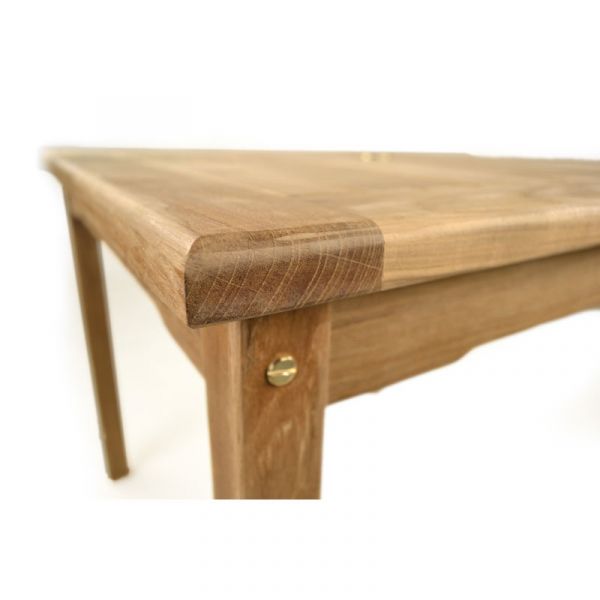 Warwick Small Square Table - 90 x 90cm - Grade A Teak - Flat Packed - Parasol Hole