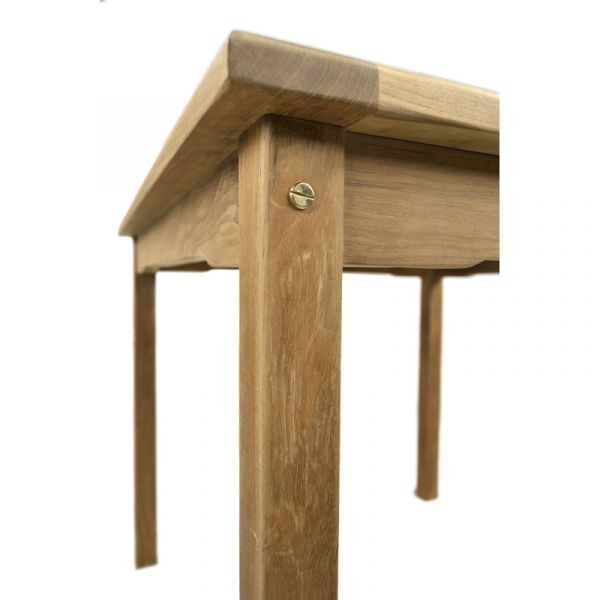 Warwick Small Square Table - 90 x 90cm - Grade A Teak - Flat Packed - Parasol Hole