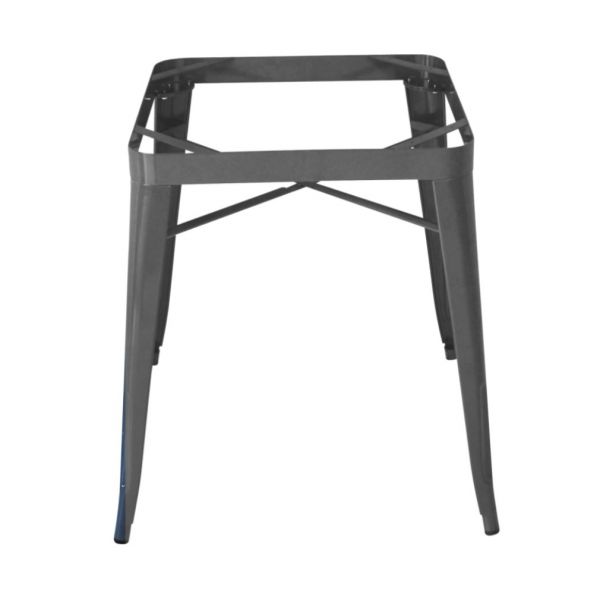 Retro Table Base - Suitable for 70cm & 80cm Square Tops - Gun Grey